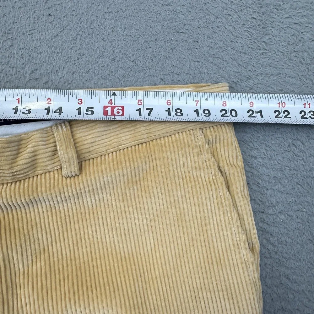 Vineyard Vines Pants Mens 40 Tan Corduroy Straight Leg Casual Cotton‎ Flat Front